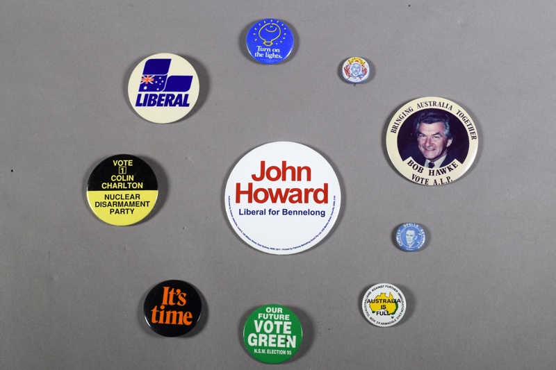 Why wear a badge at election time?