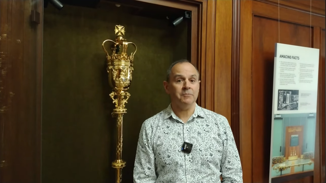 The mace at Old Parliament House The mace at Old Parliament House
