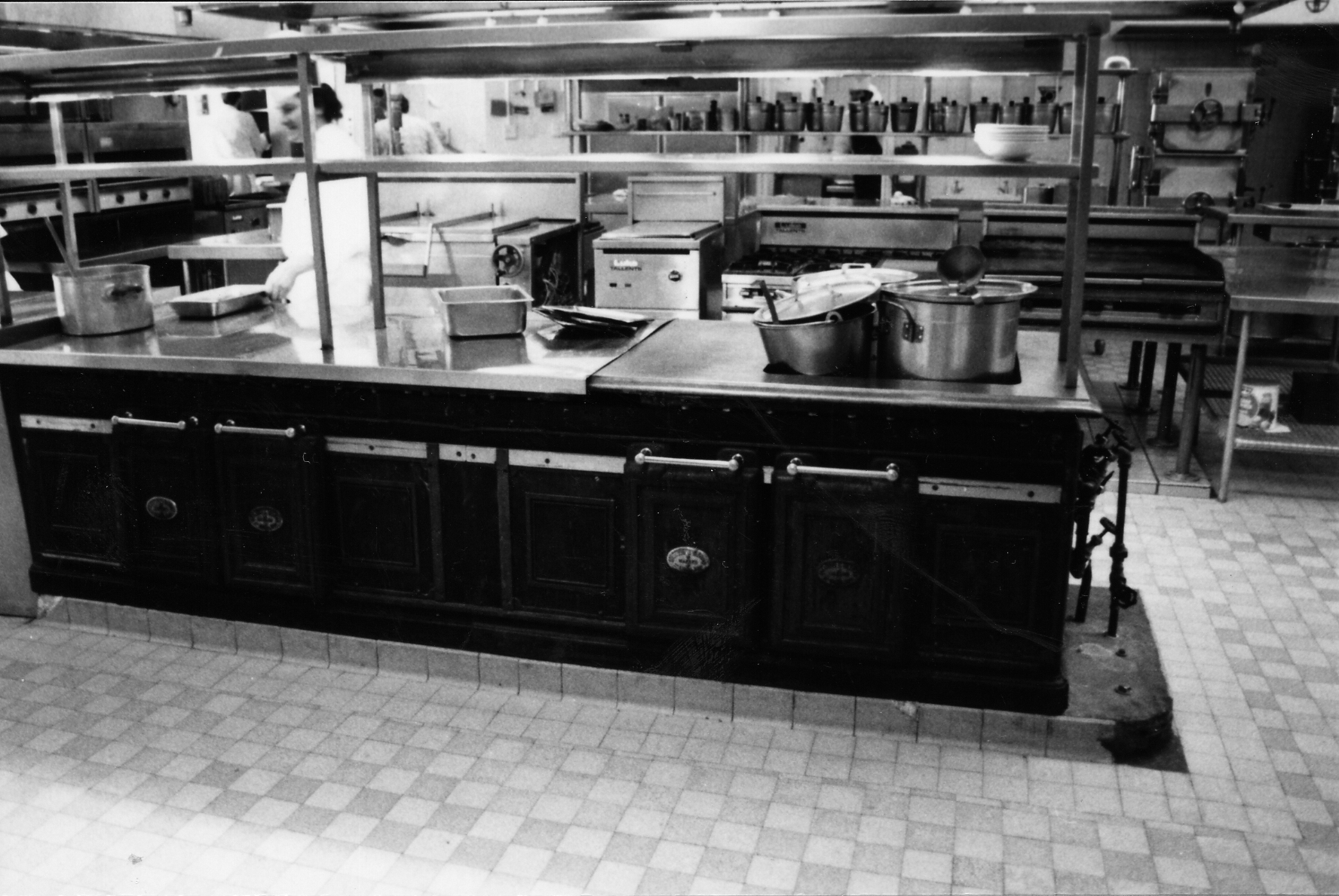 A large hot press in the Parliament House kitchen before its closure