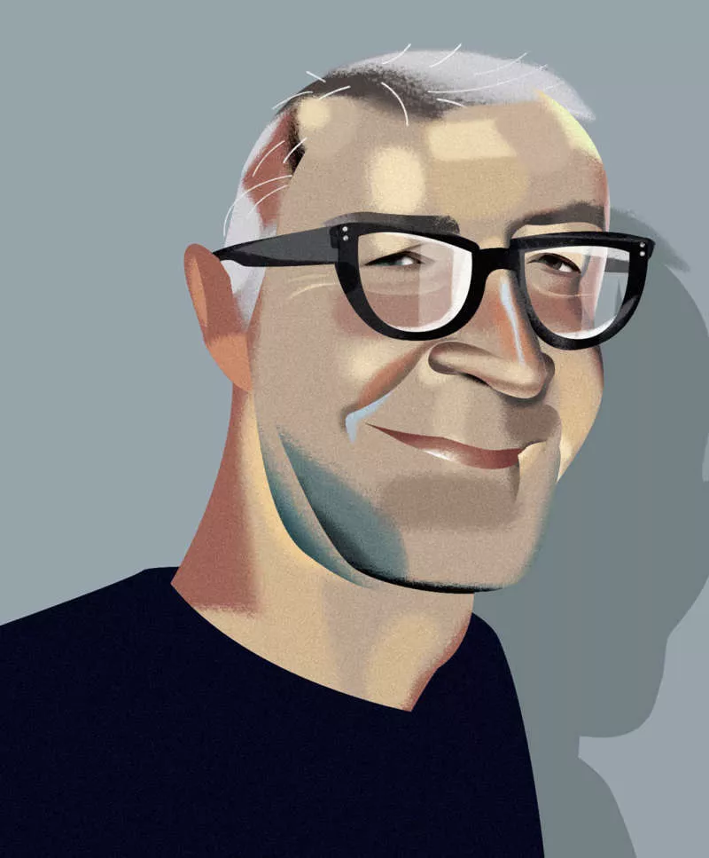 Nigel Buchanan self-portrait. Nigel Buchanan self-portrait.