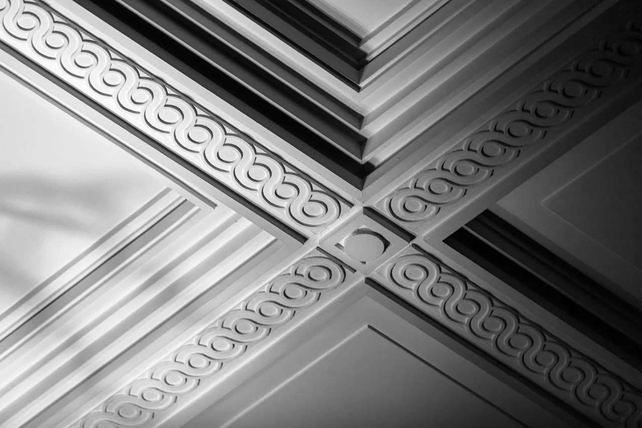 Detail of a ceiling in Old Parliament House. 