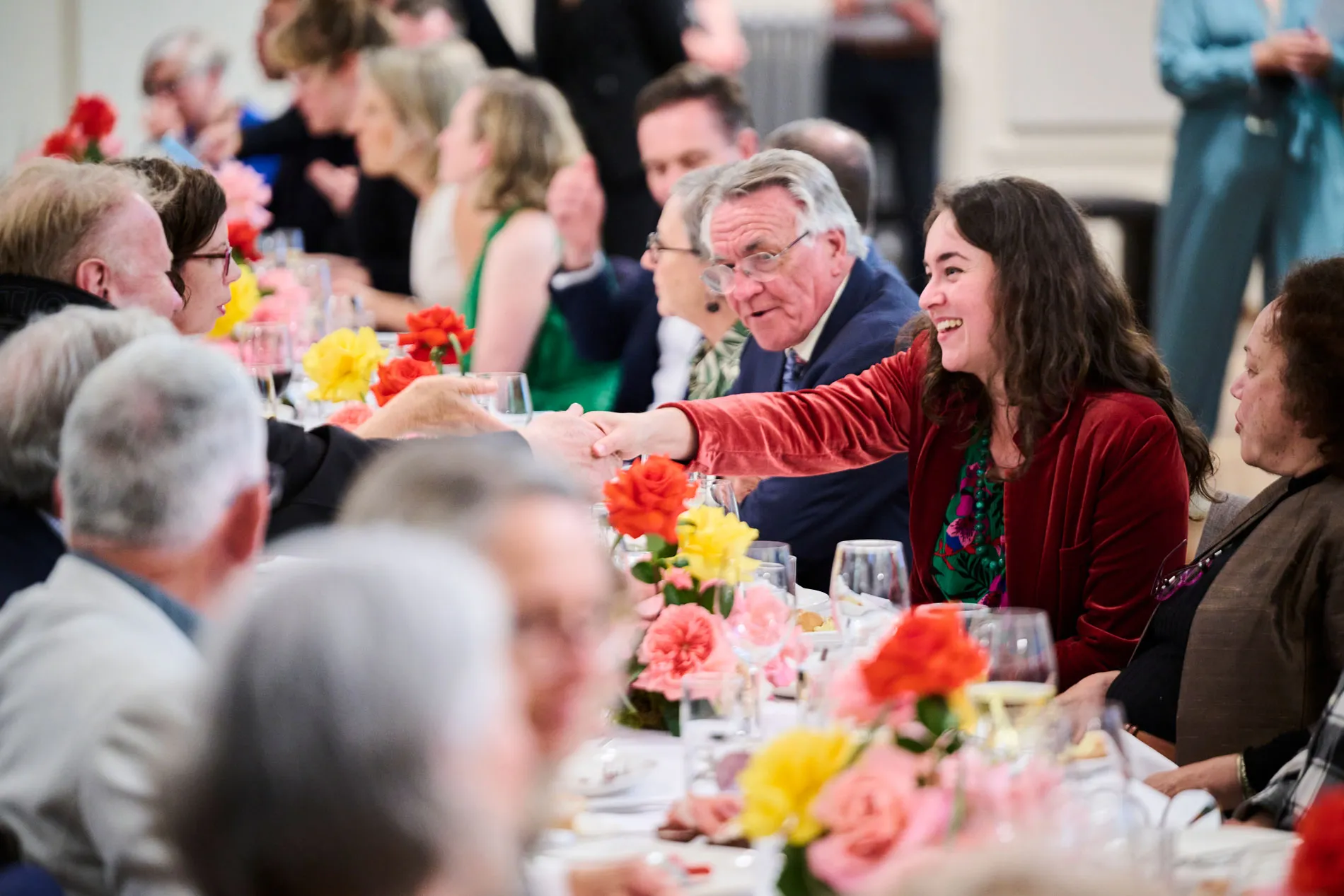 Partners of the Museum of Australian Democracy having lunch at Old Parliament House.