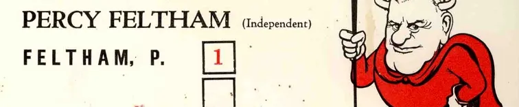 Percy Feltham how to vote card 1967