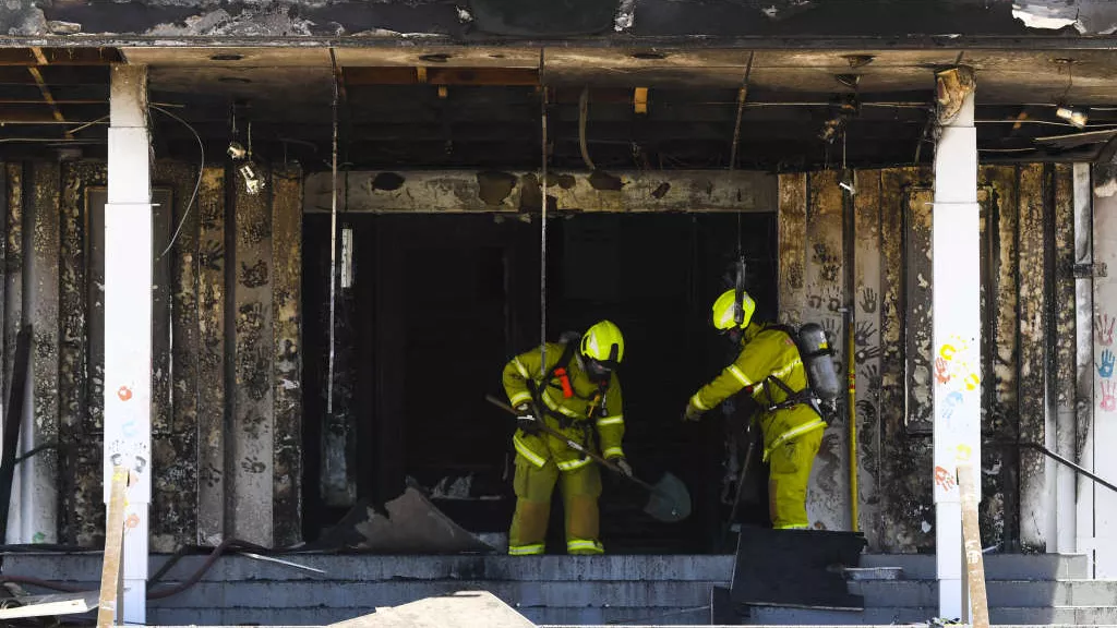 Through the ashes: The doors of Old Parliament House