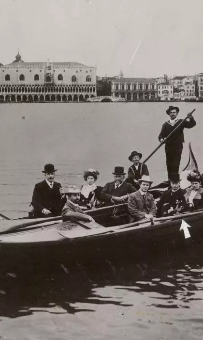 Edmund Barton in Venice with Jane Barton and others Edmund Barton in Venice with Jane Barton and others