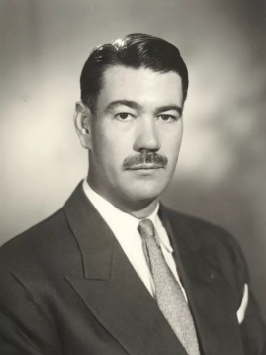 Sir Roden Cutler served as Governor of New South Wales for 15 years, longer than anyone else.
Photograph National Library of Australia Portrait photograph of Sir Roden Cutler, wearing a suit and tie.
