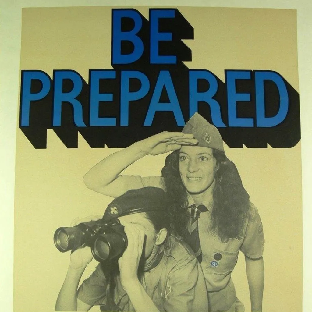 A poster for Stonewall Week 1981 shows two women wearing scout uniforms under the title 'Be prepared', and the accompanying text reads 'A time for cultural, social and political activities for the Gay communities', 'March for Gay rights June 27'.