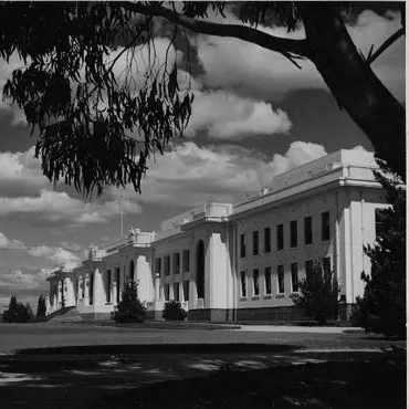 Old Parliament House in the 1950s. Old Parliament House in the 1950s