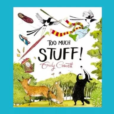 Too much stuff book cover Too much stuff book cover