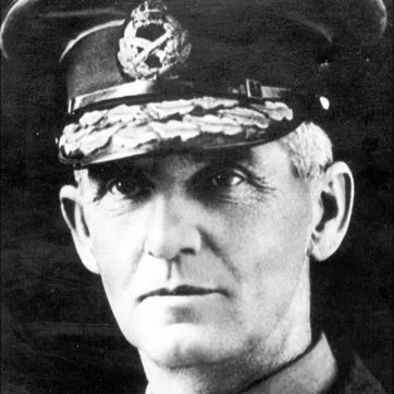 A black and white portrait of Robert Ernest Williams. He's wearing a well-kept military uniform.